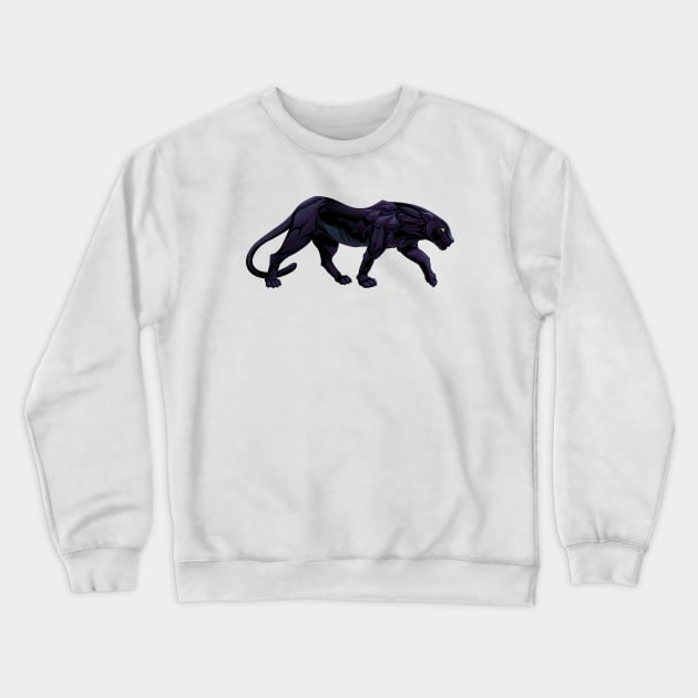 Black Panther Crewneck Sweatshirt by Mako Design 